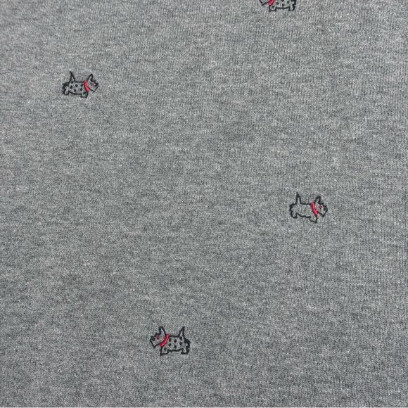 CJ Banks Dog Sweater Tank Top Plus Size 2X Gray Embroidered Sleeveless Shirt - Picture 3 of 6